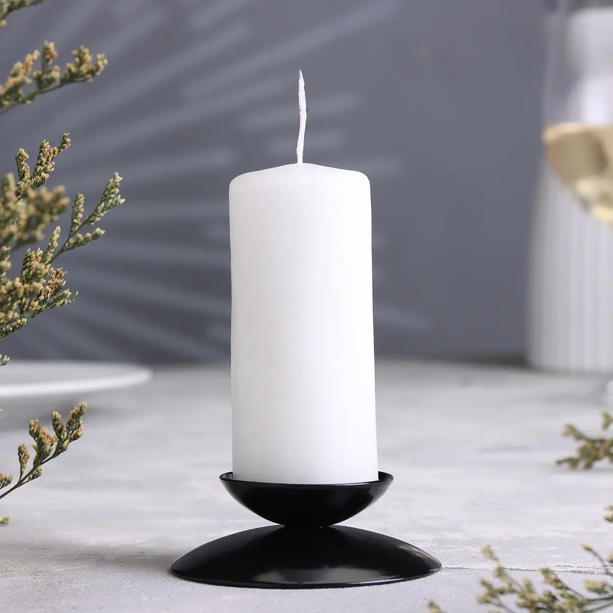 

Подсвечник на 1 свечу, Черный