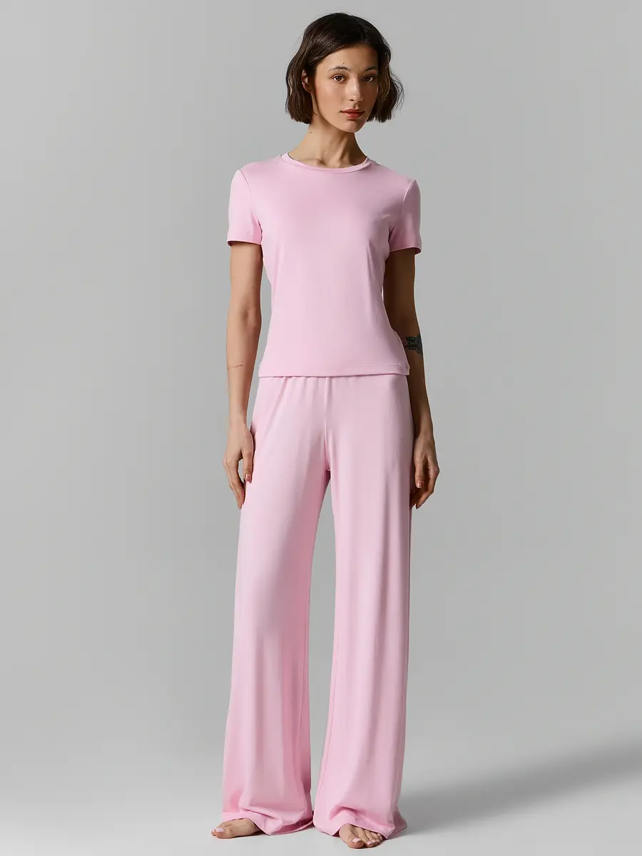 

Комплект женский (джемпер, брюки), Розовое сияние