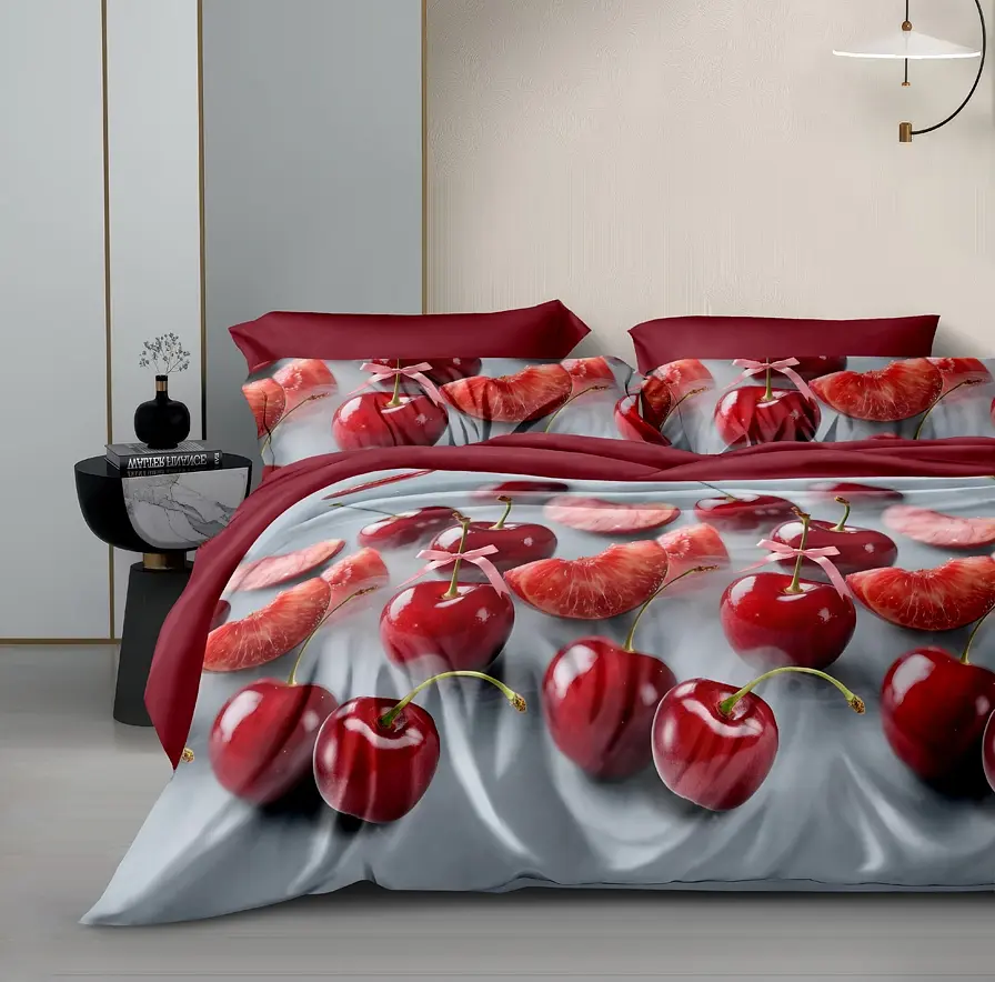 

Постельное белье  с простыней на резинке, Разноцветный