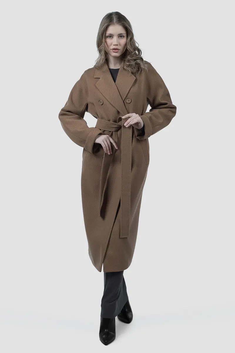 

Пальто пояс, Коричневый;кэмел