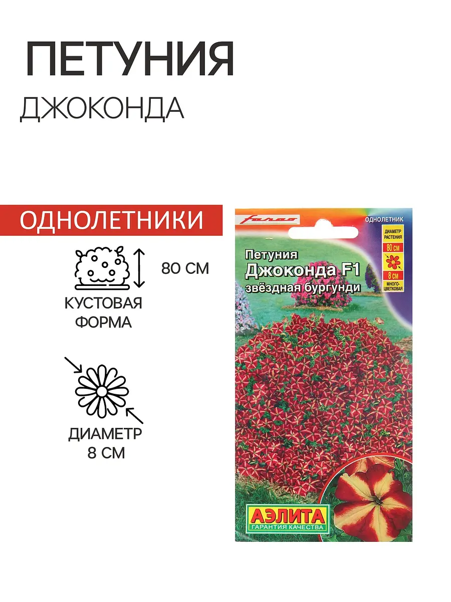 

Семена цветов петуния, Разноцветный