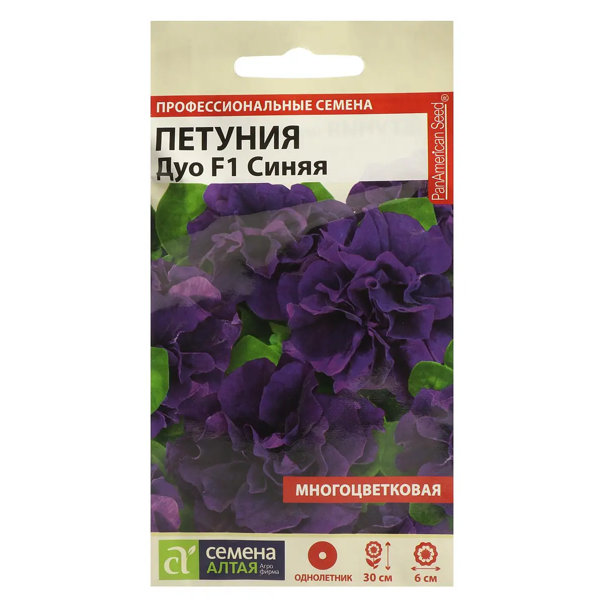

Семена цветов петуния синяя, махровая дуо, f1, сем. алт, ц/п, 10 шт, Фиолетовый