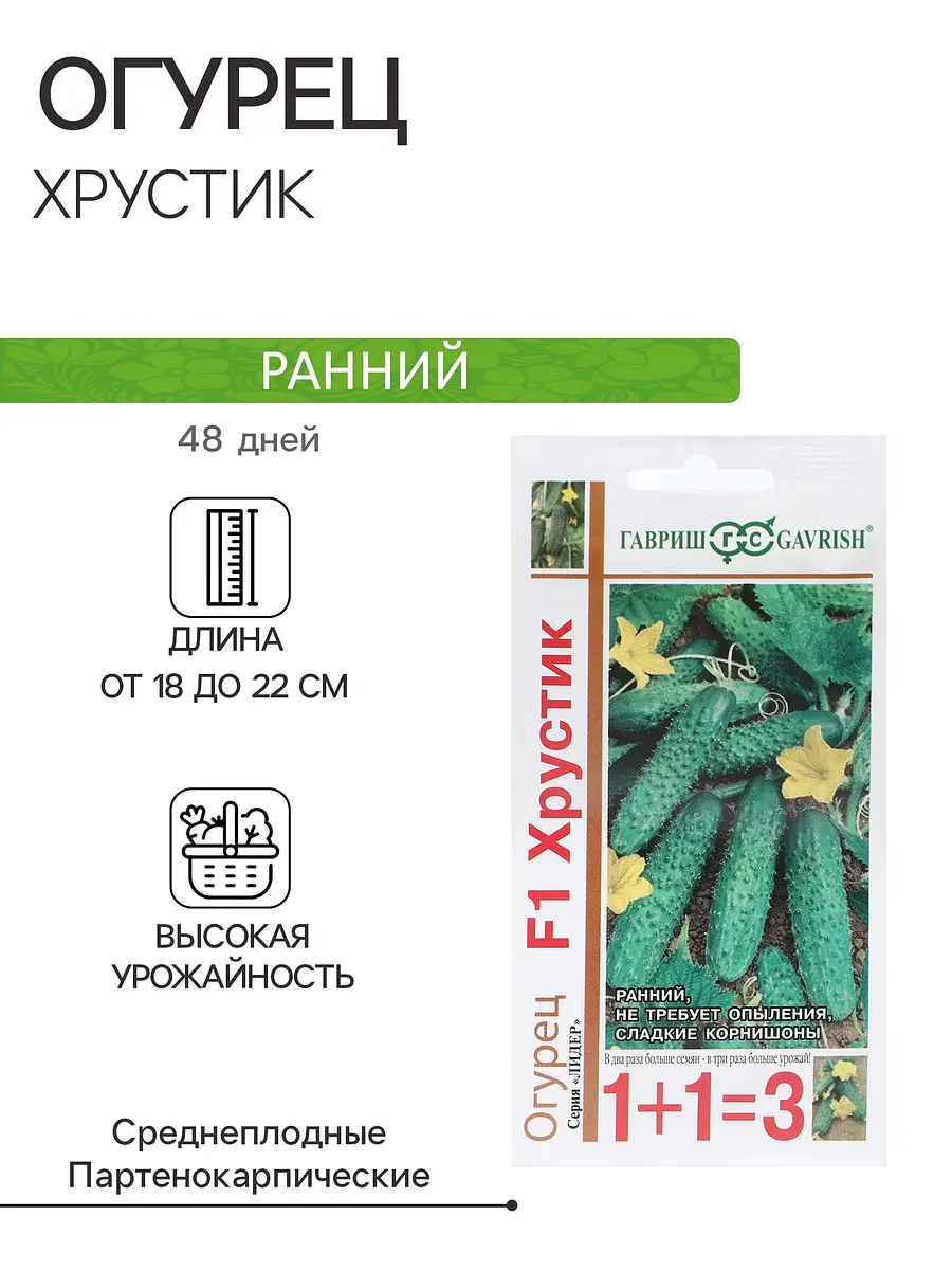 

Семена огурец