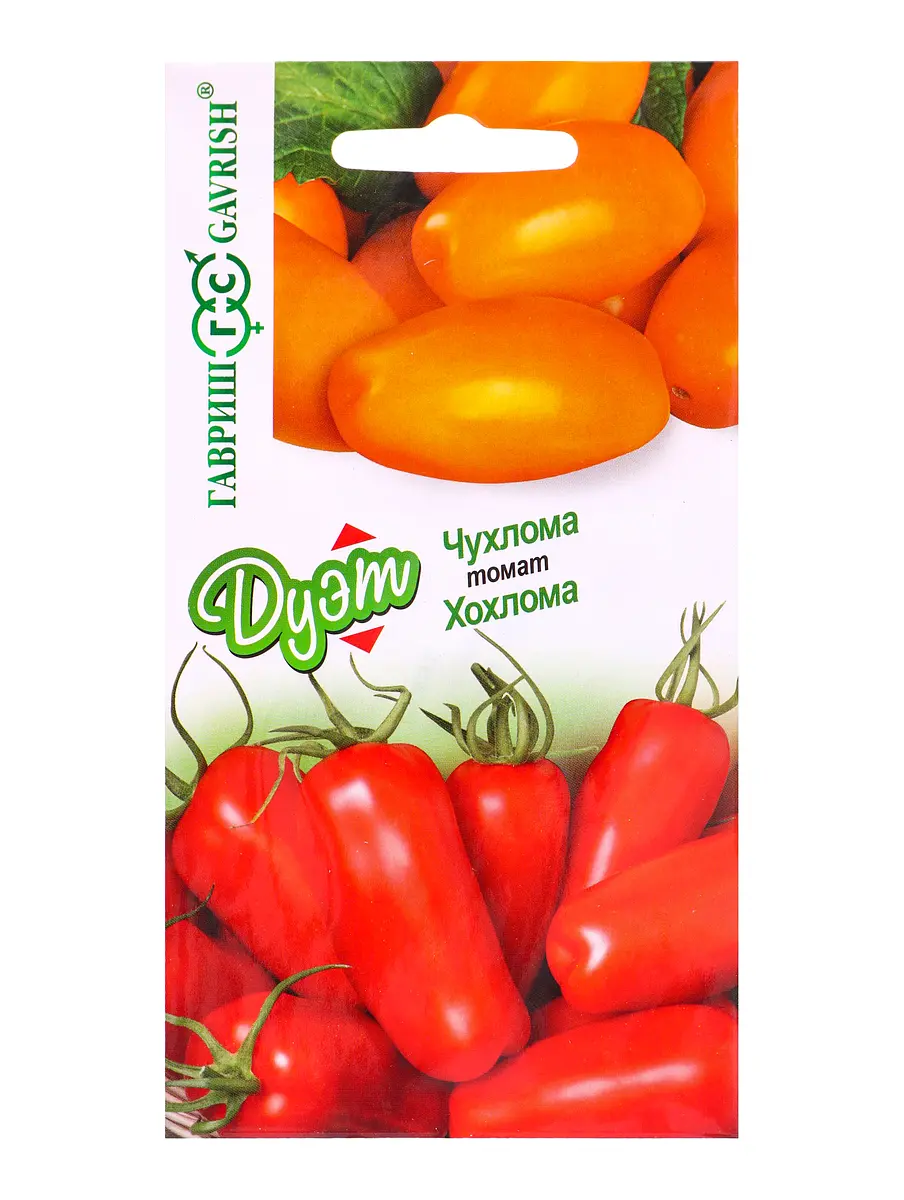 

Семена томат чухлома 0,05 г+хохлома 0,05 г автор. серия дуэт