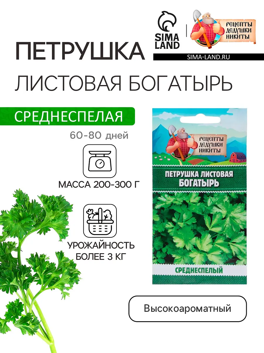 

Семена петрушка листовая