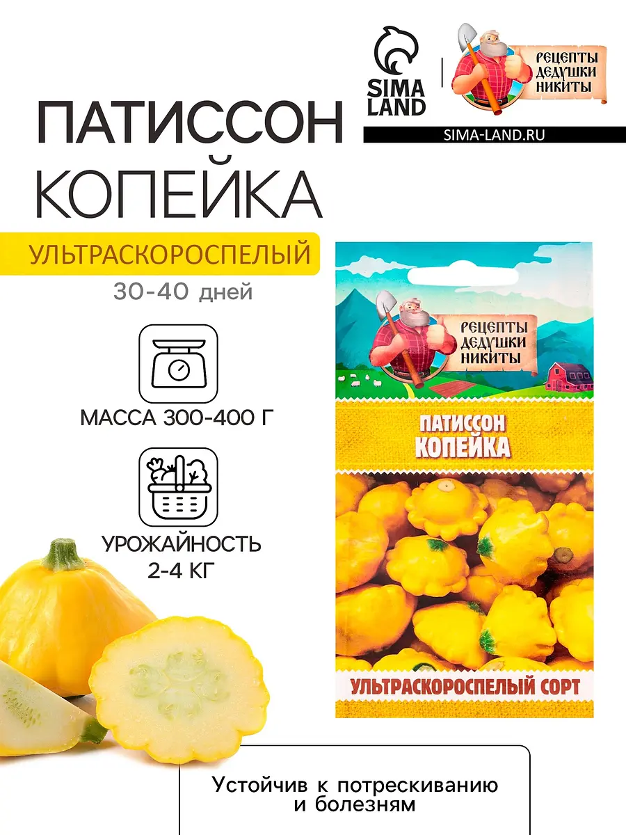 

Семена патиссон