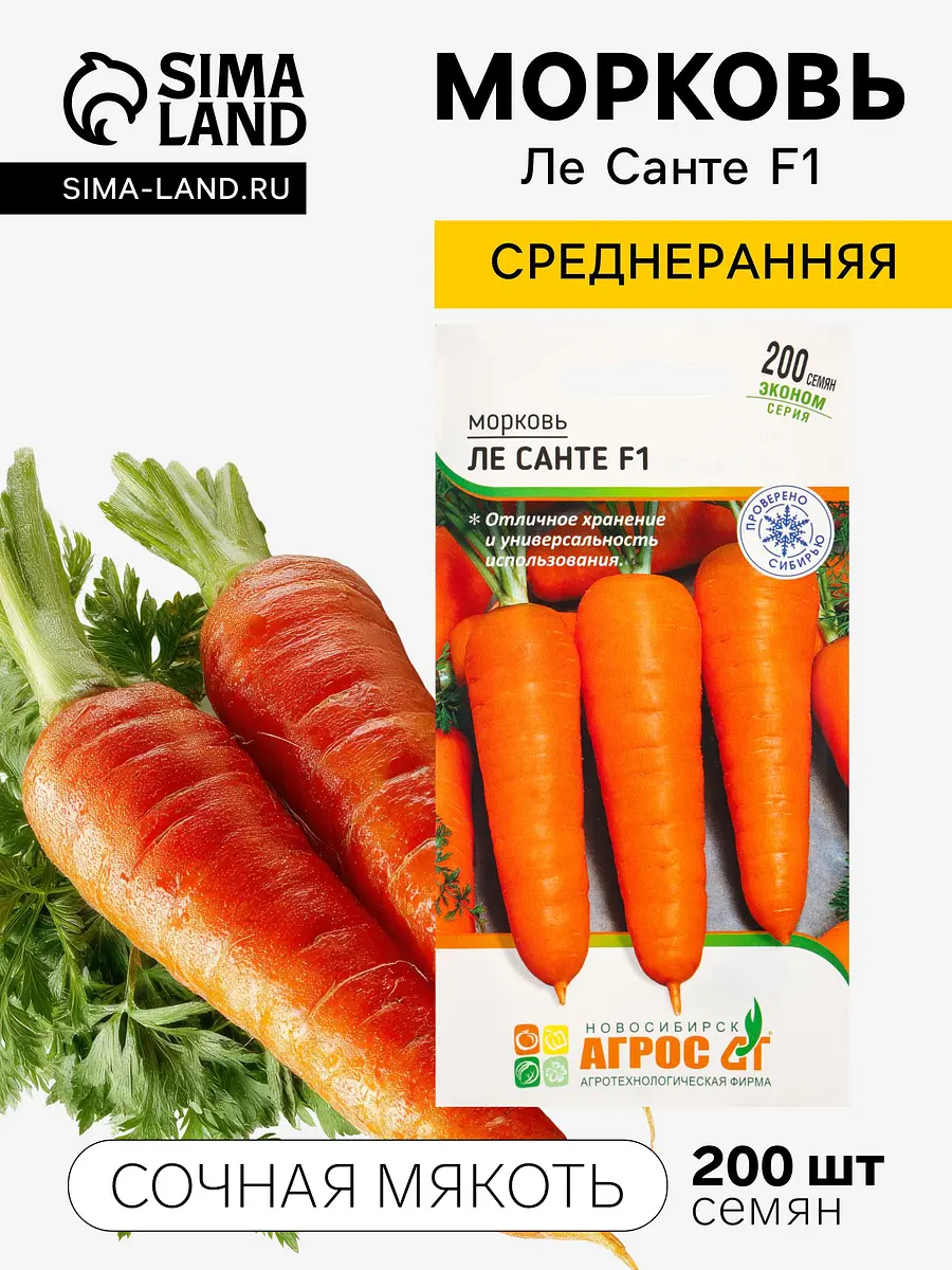 

Семена морковь