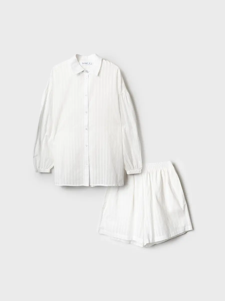 

Комплект рубашка шорты, Белый