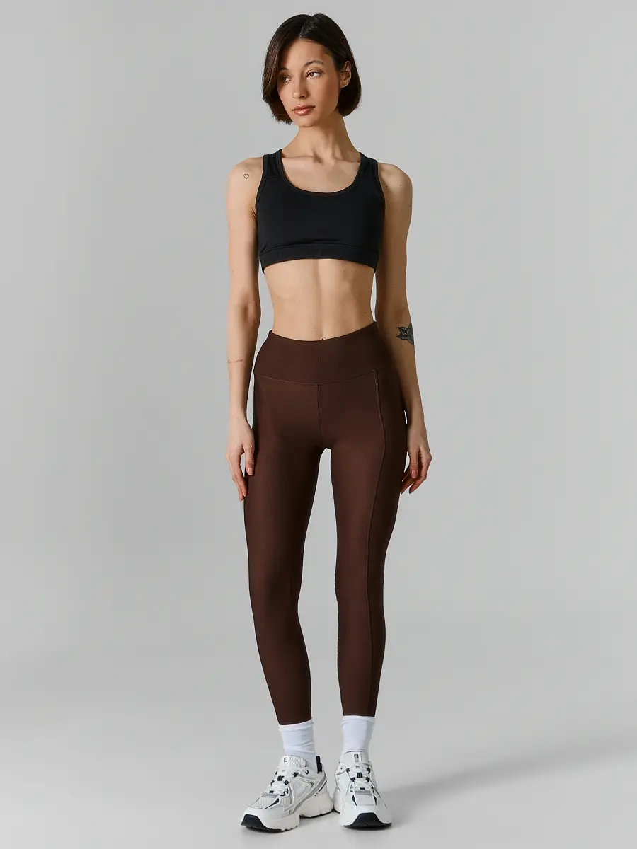 

Леггинсы спортивные женские коричневые, Коричневый;шоколадное мартини