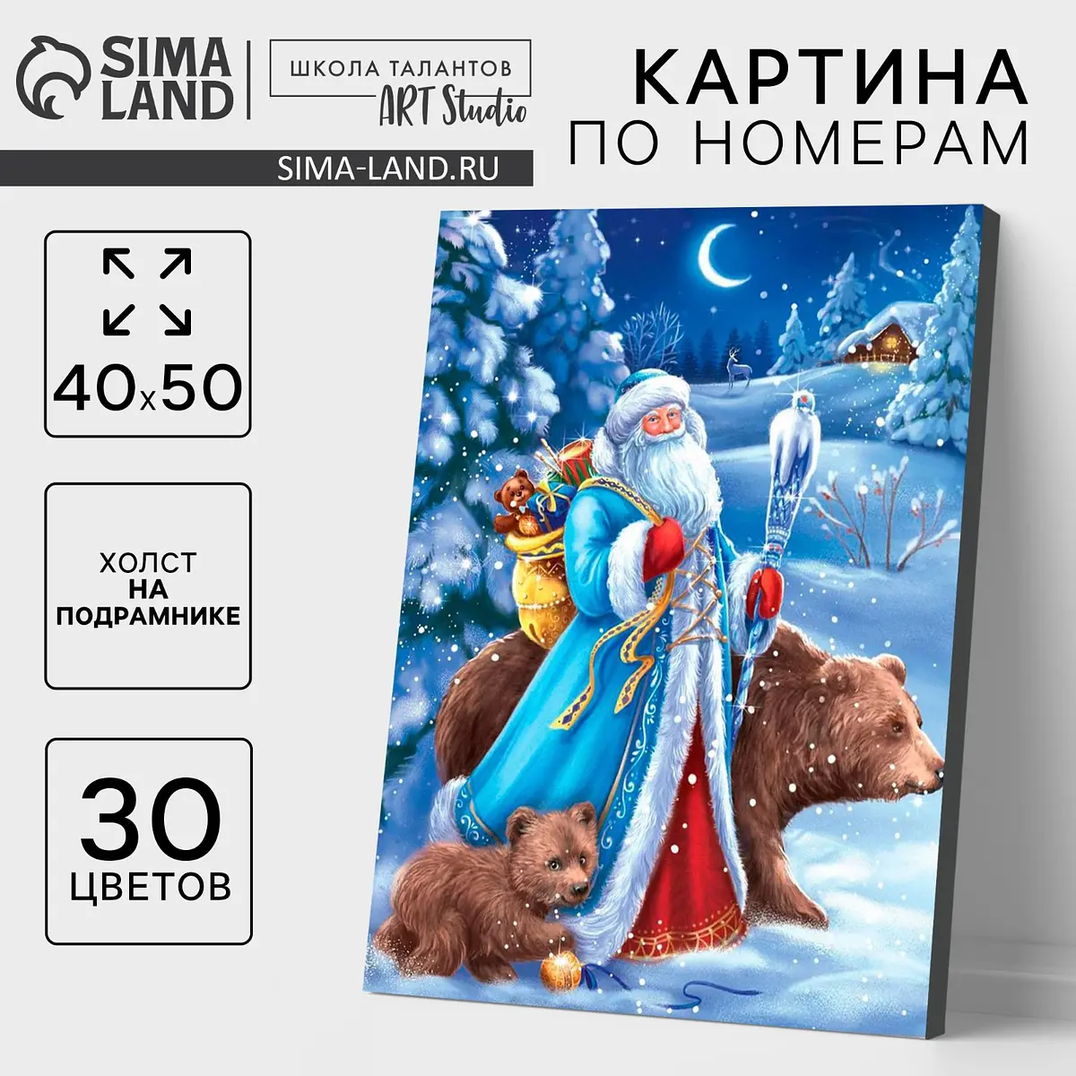 

Картина по номерам на холсте с подрамником