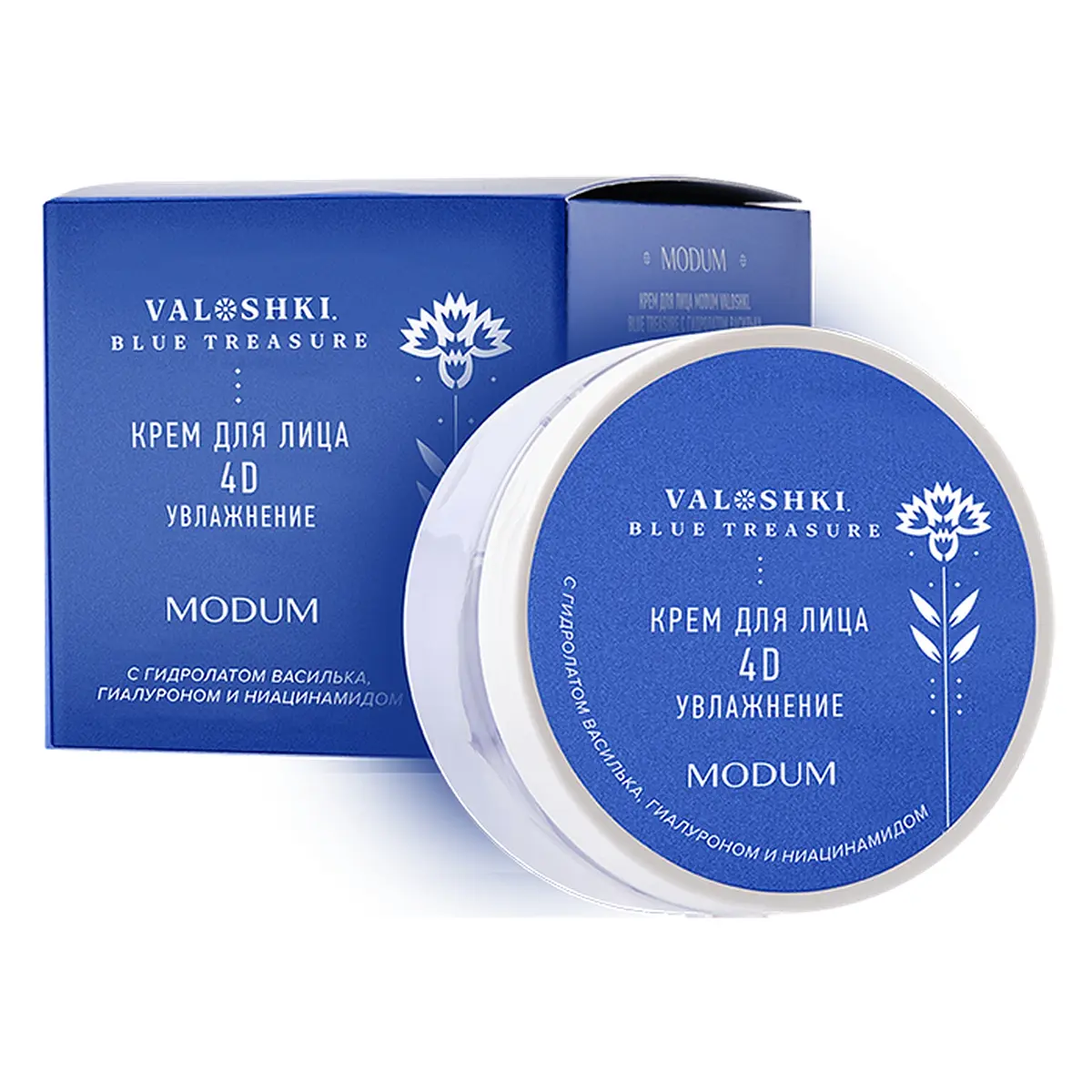 

Крем для лица VALOSHKI.BLUE TREASURE 4D, Синий