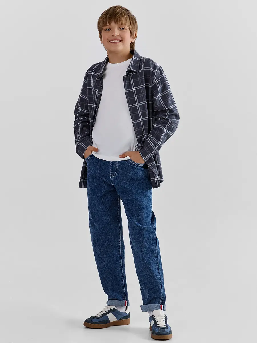 

Джинсы для мальчиков (осенне-зимний ассортимент), Темно -синий