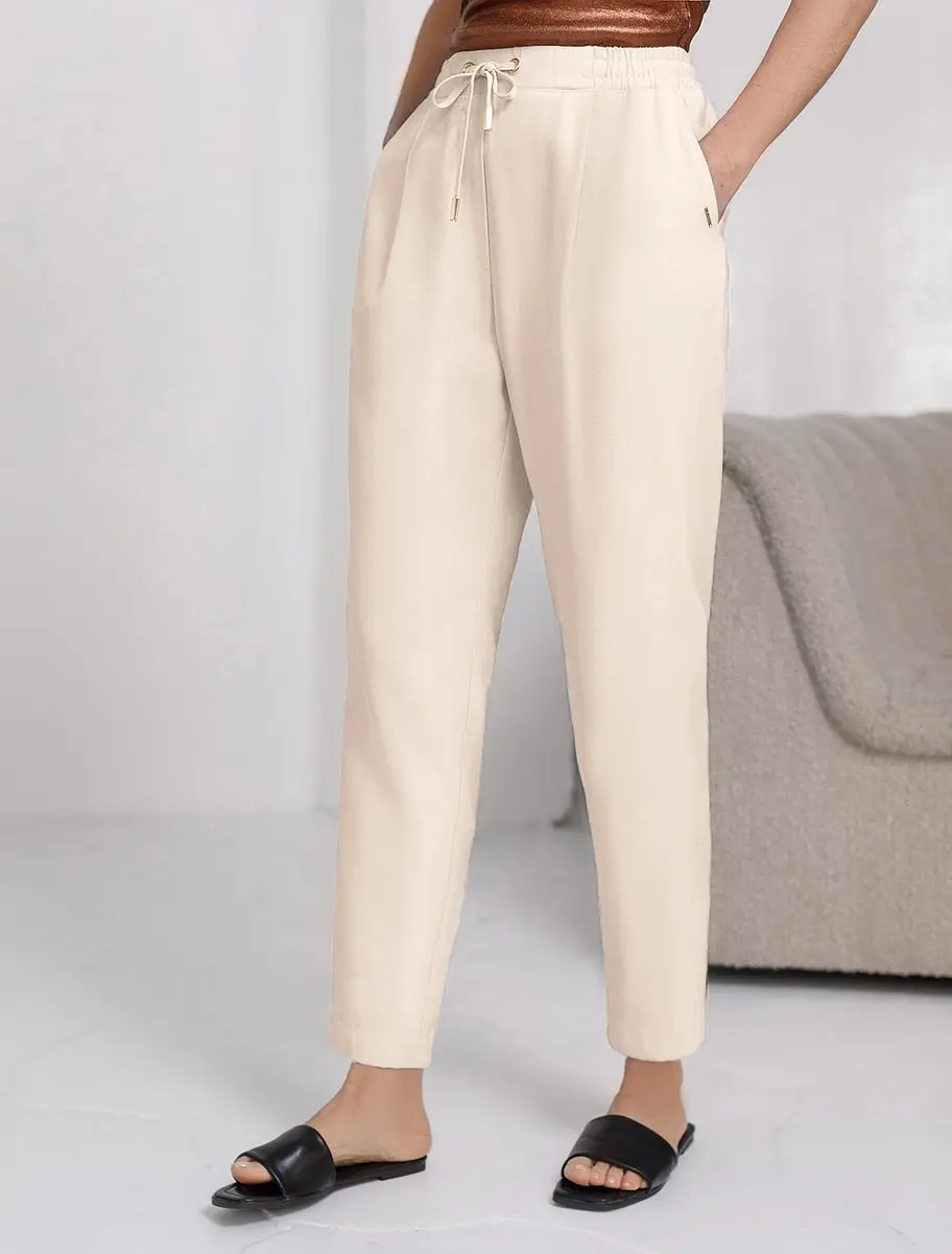 

Брюки, Бежевый;кокосово-молочный