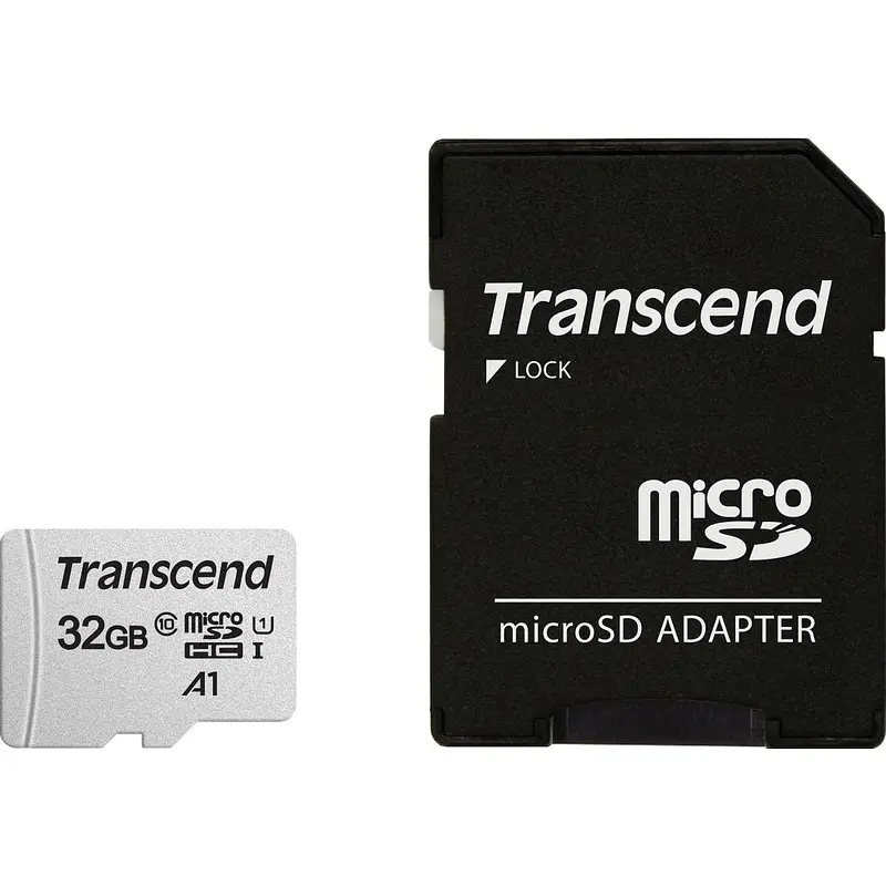 

Карта памяти 32 ГБ Transcend micro SDHC TS32GUSD300S-A Class 10 UHS-I U1