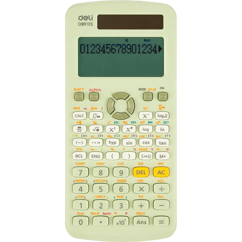 

Калькулятор научный Deli ED991ES 10+2-разрядный 417 функция 176x85x24 мм