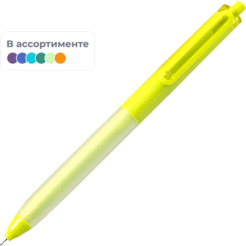 

Ручка шариковая автоматическая Deli синяя (толщина линии 0.35 мм)