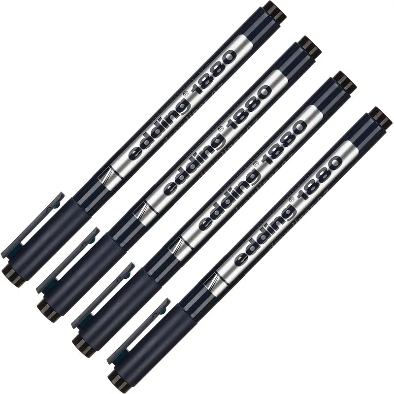 

Набор линеров Edding E-1880/4S черные (толщина линии 0.25,0.35,0.5,0.7 мм)