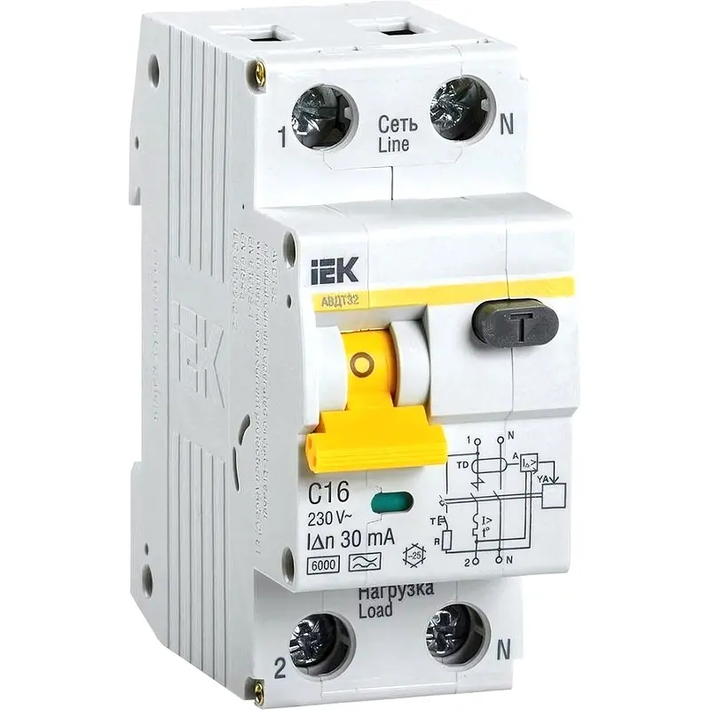 

Выключатель автоматический дифференциальный