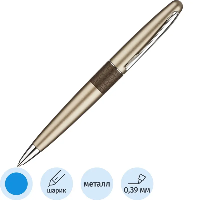 

Ручка шариковая Pilot Бронзовая ящерица цвет чернил синий цвет корпуса бронзовый (артикул производителя BL-MR-BR)