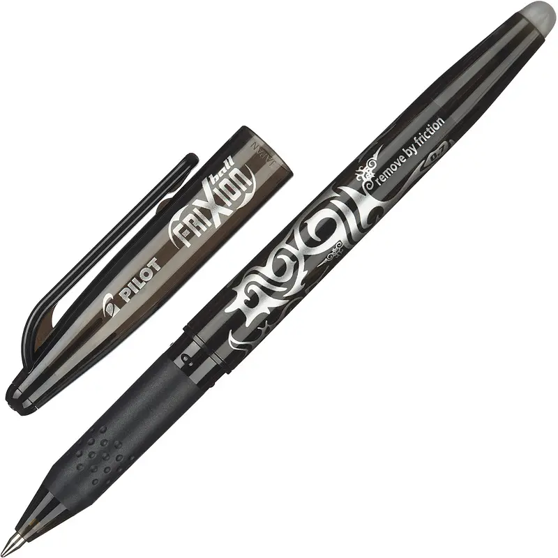 

Ручка гелевая со стираемыми чернилами Pilot Frixion черная (толщина линии 0,35 мм)