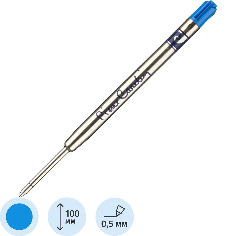 

Стержень шариковый Pierre Cardin PC-310P-02 синий 100 мм (толщина линии 0.5 мм)