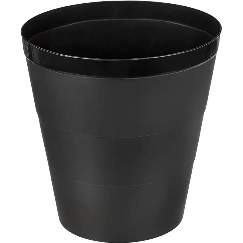 

Корзина для мусора и бумаг 14 л пластик черная (30x29x29 см), Черный