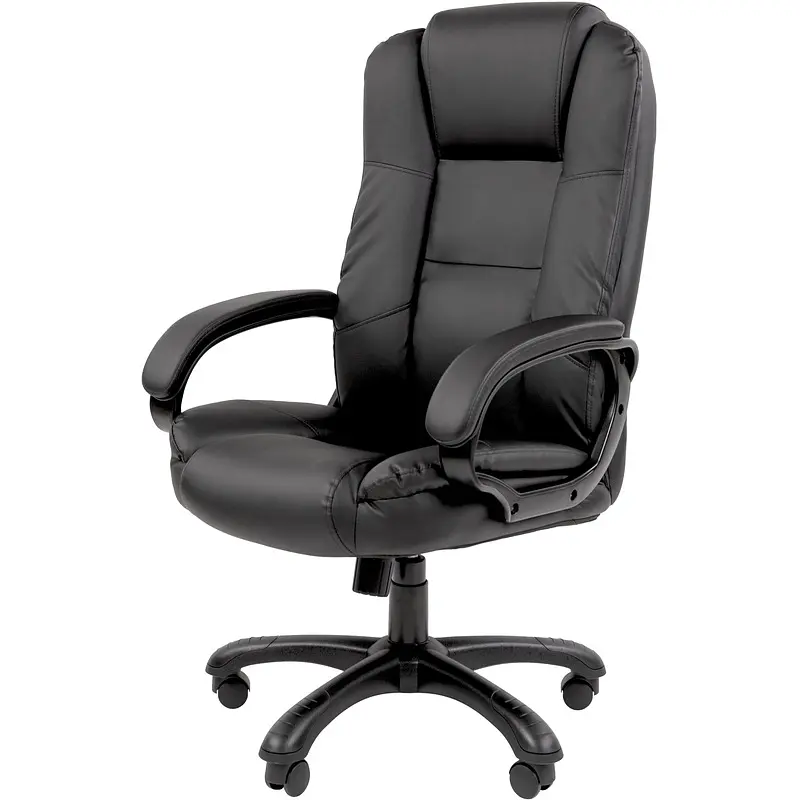 

Кресло для руководителя Chairman 600 черное (экокожа, пластик)