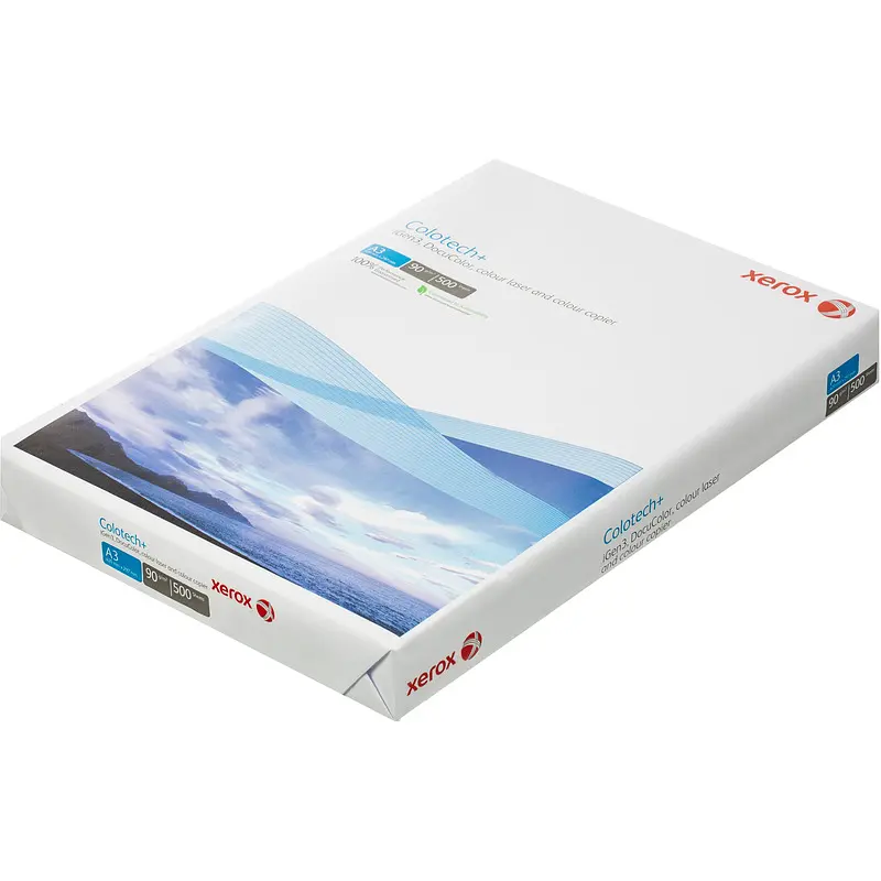 

Бумага для цветной лазерной печати Xerox Colotech + ( A3, 90 г/кв.м, 500 листов, 003R94642)