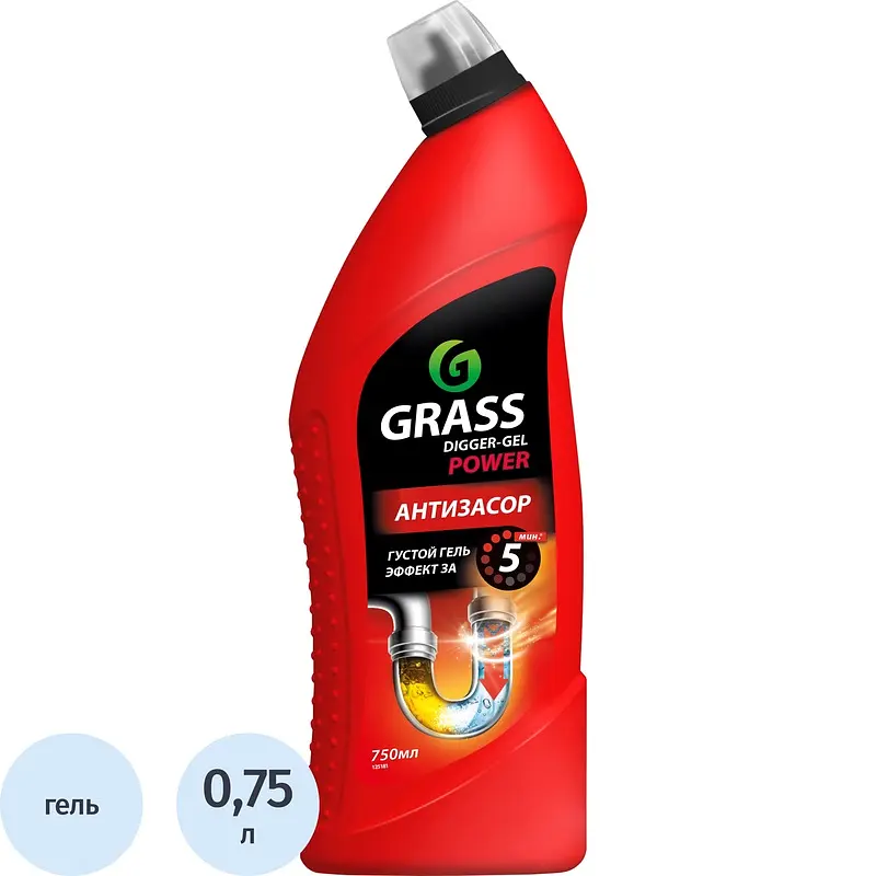 

Средство для прочистки труб Grass Digger-Gel гель 750 мл