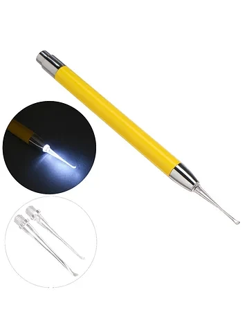 Палочка для чистки ушей с подсветкой, аа