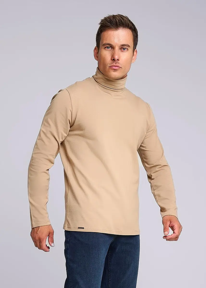 

Водолазка, Бежевый;т.бежевый