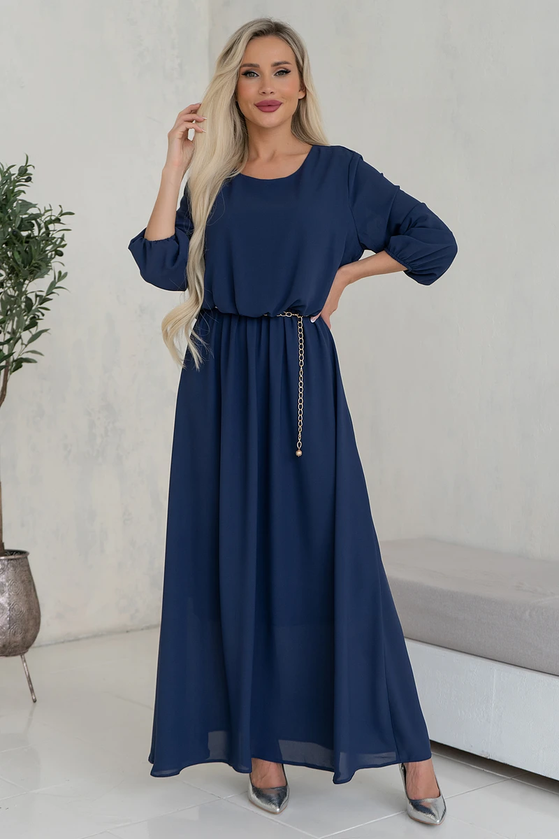 

Платье, Синий;темно-синий