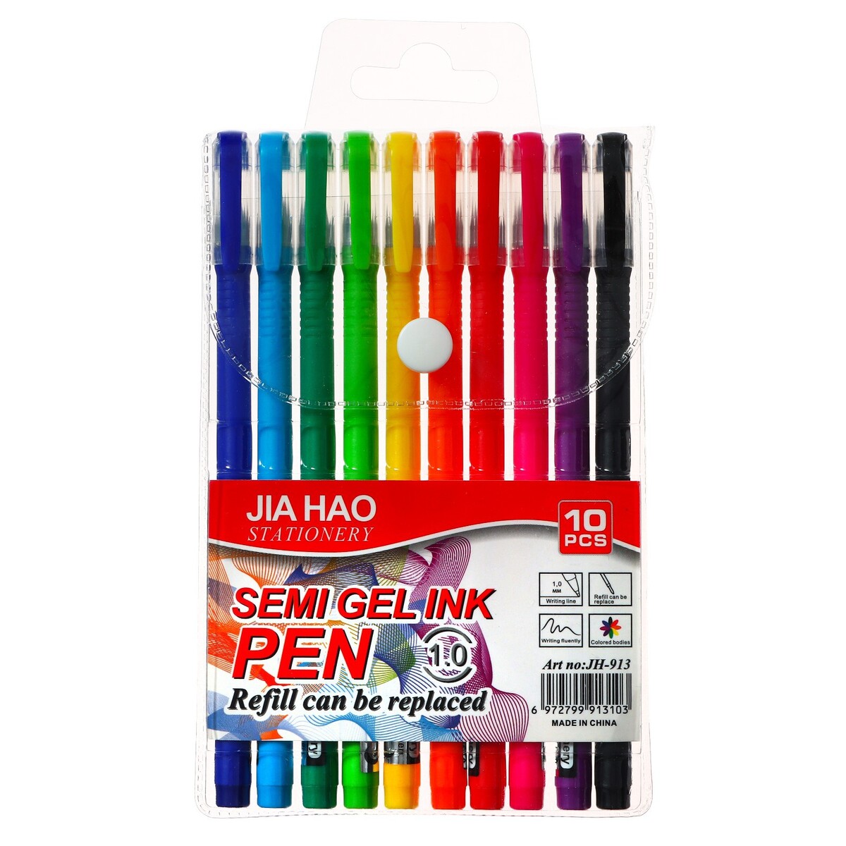 

Набор шариковых ручек, 10 цветов, узел 1 мм, корпус в цвет стержня, в блистере