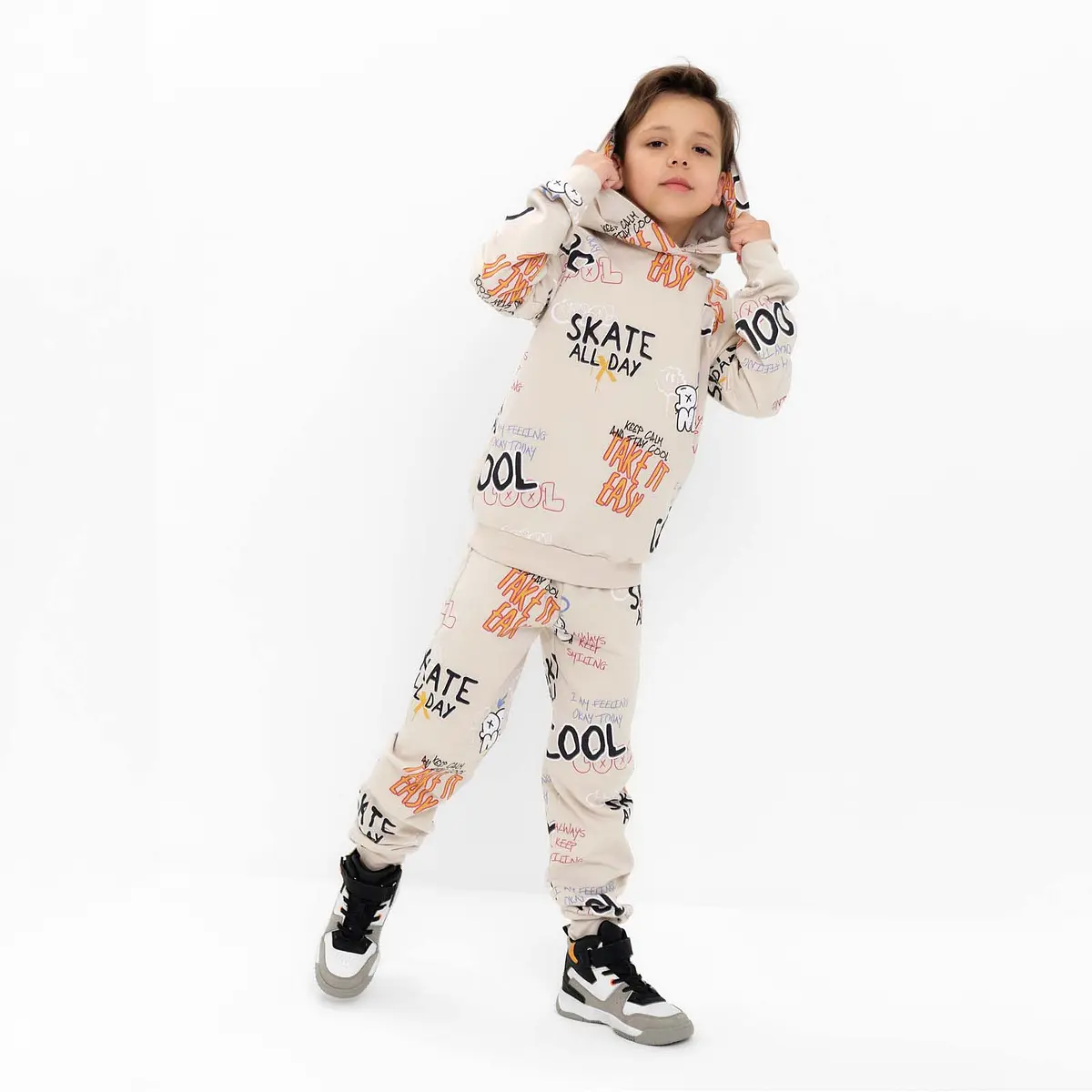 

Костюм толстовка, Бежевый