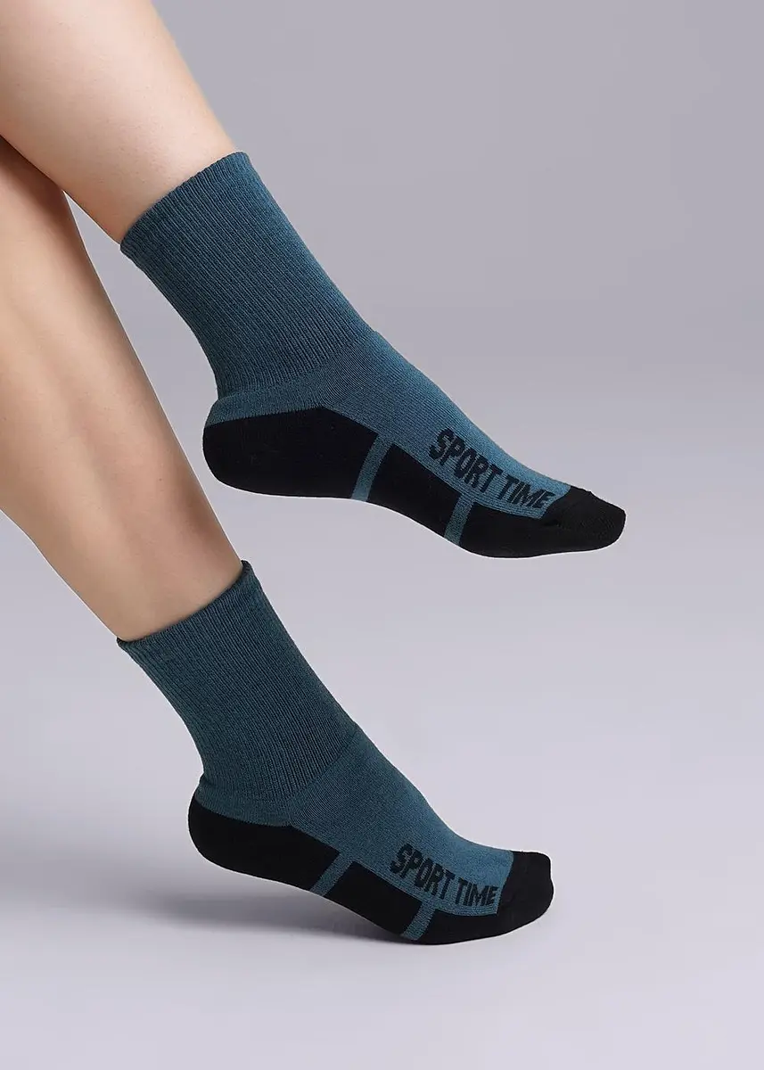 

Носки, Бирюзовый;т.бирюзовый