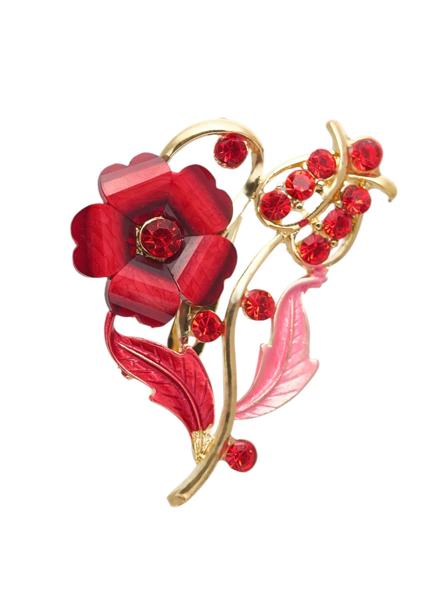 

Брошь, Красный