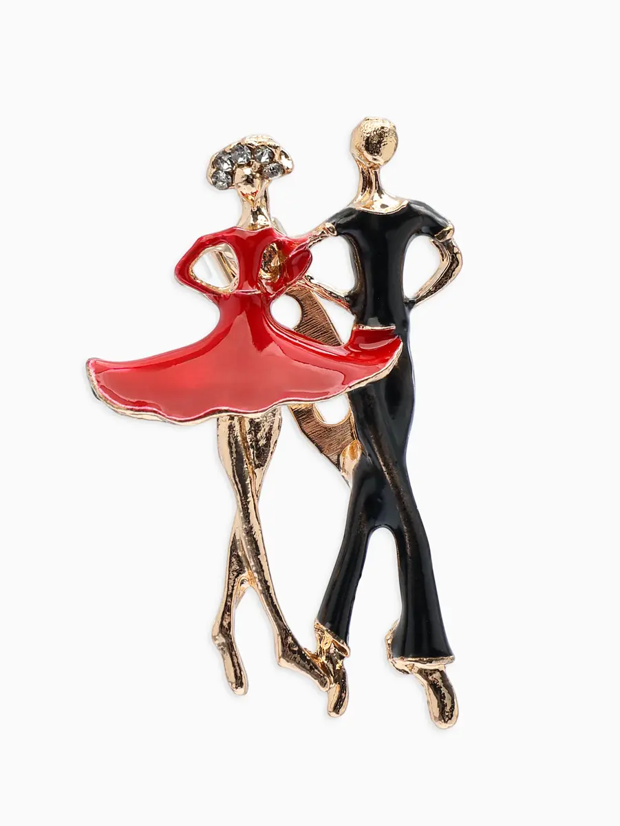 

Брошь, Красный;черный