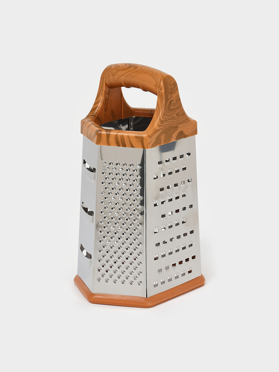 

Терка шестигранная доляна, Бежевый;серебристый