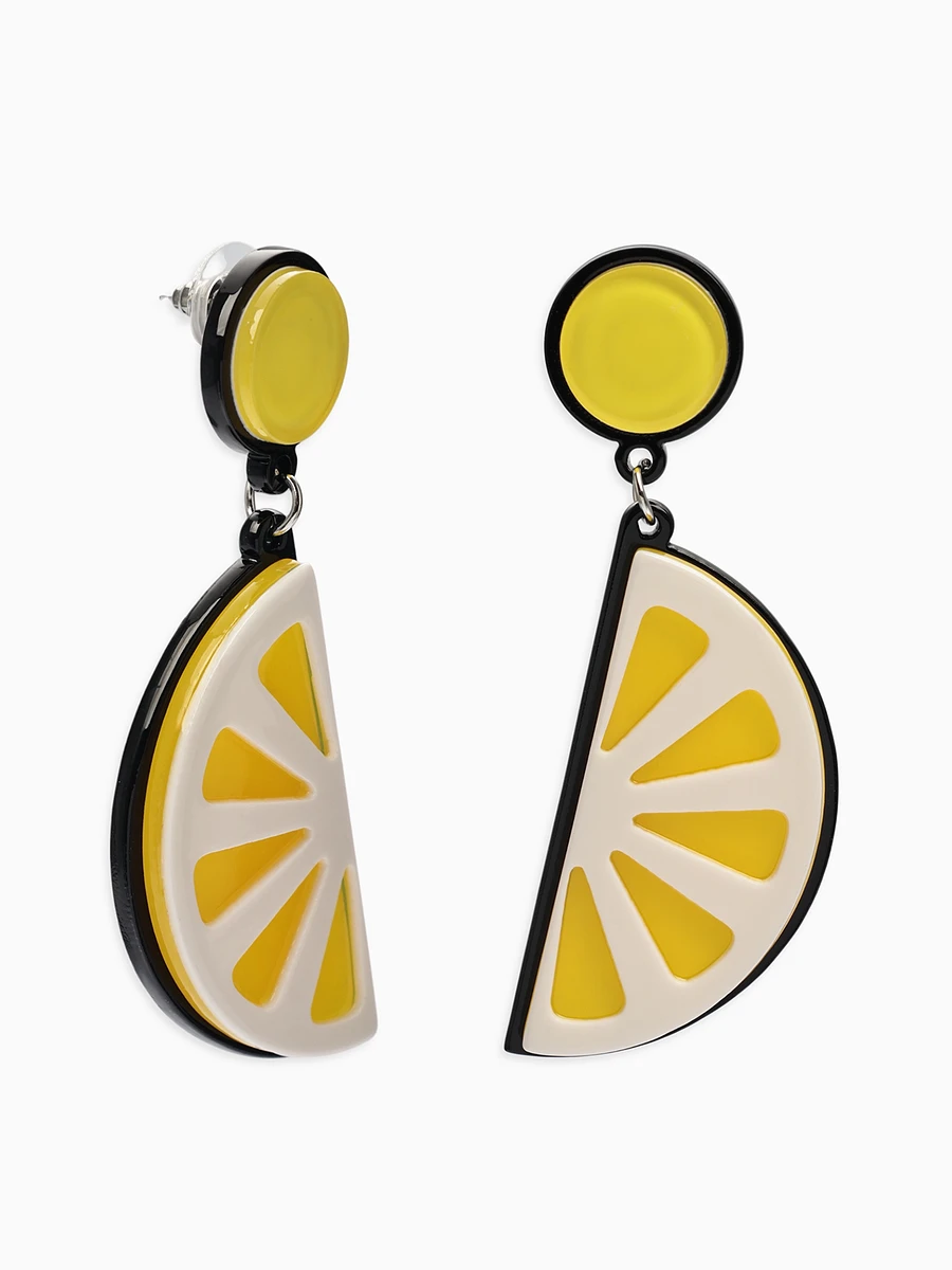 

Серьги пластик, Желтый