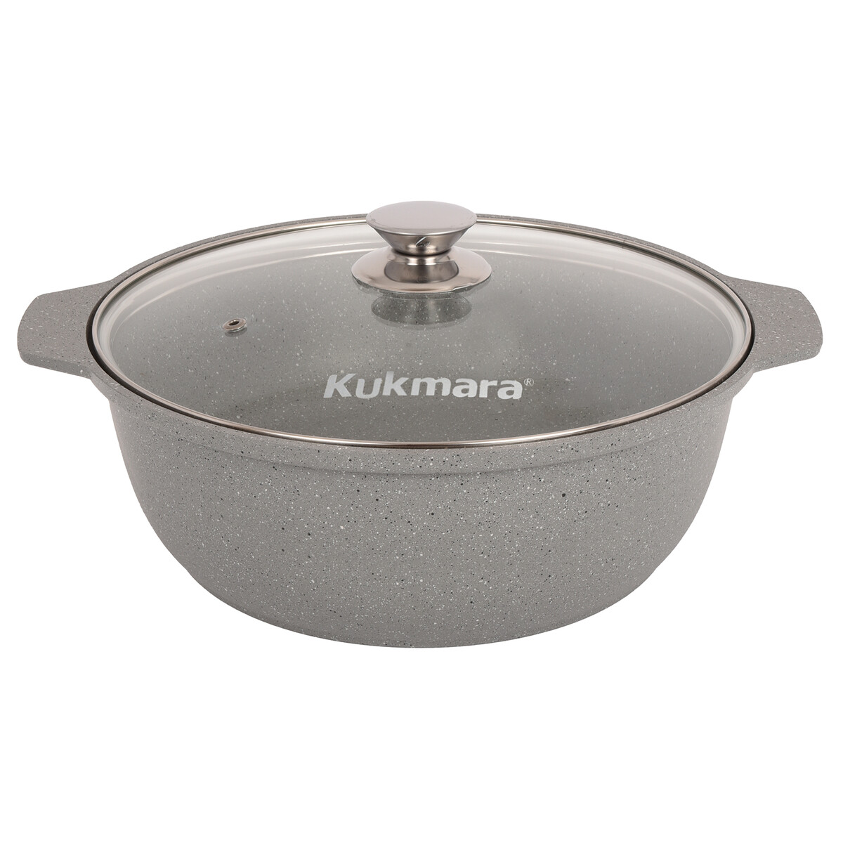 

Кастрюля-жаровня литая 5,0л стеклянная крышка Светлый мрамор, Серый
