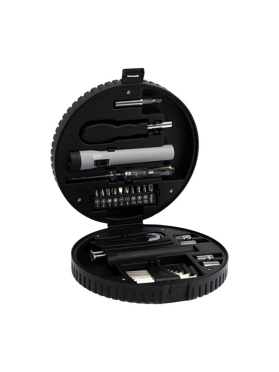 

Набор инструментов тундра, подарочный пластиковый кейс, Серый;черный