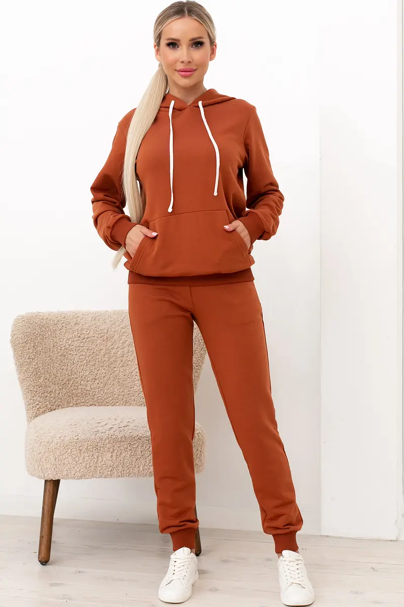 

Костюм, Коричневый;кэмел