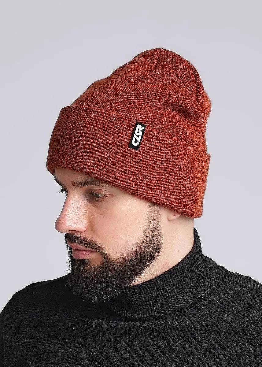 

Шапка, Коричневый;терракотовый/черный