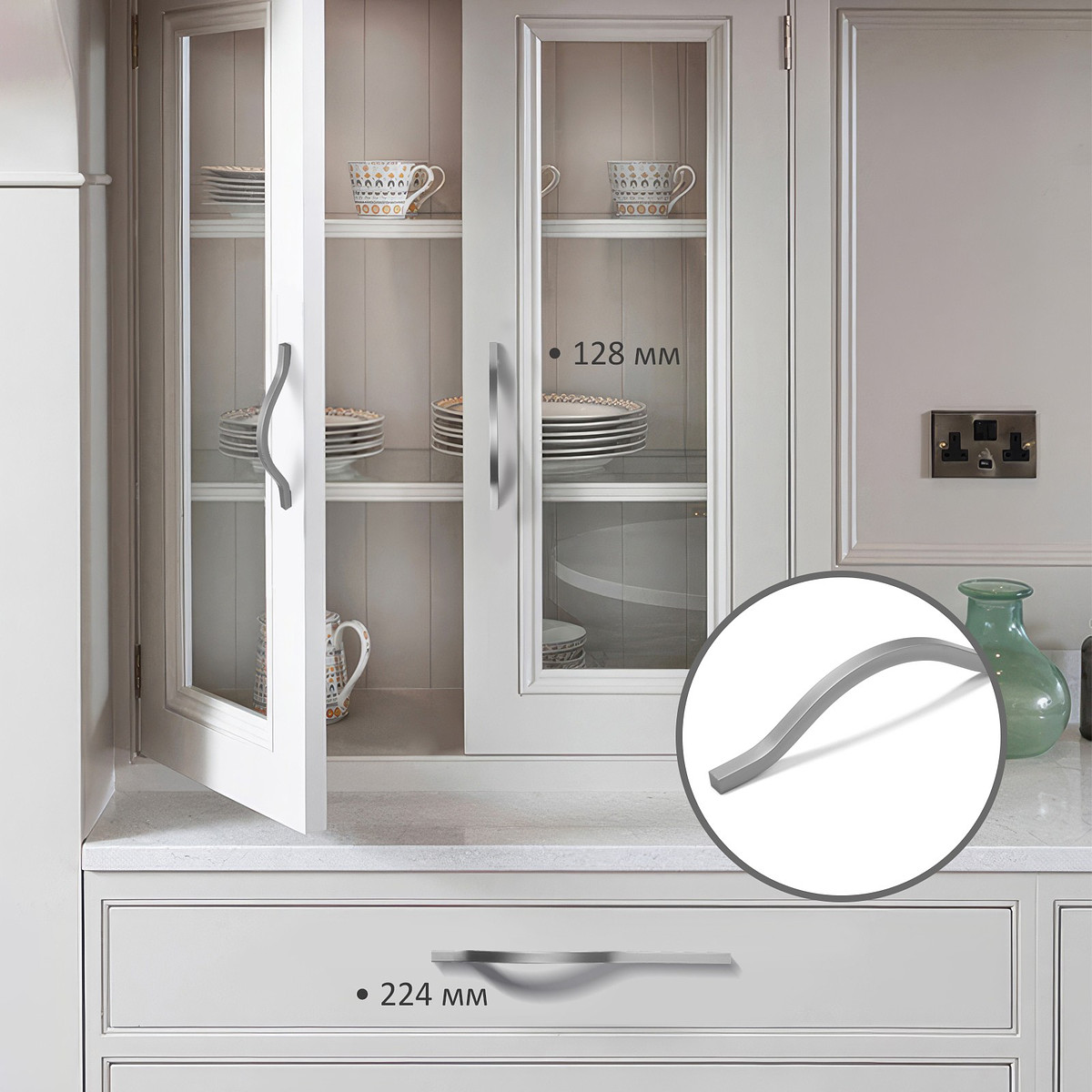 

Ручка-скоба cappio rsc040, м/о 192 мм, цвет графит