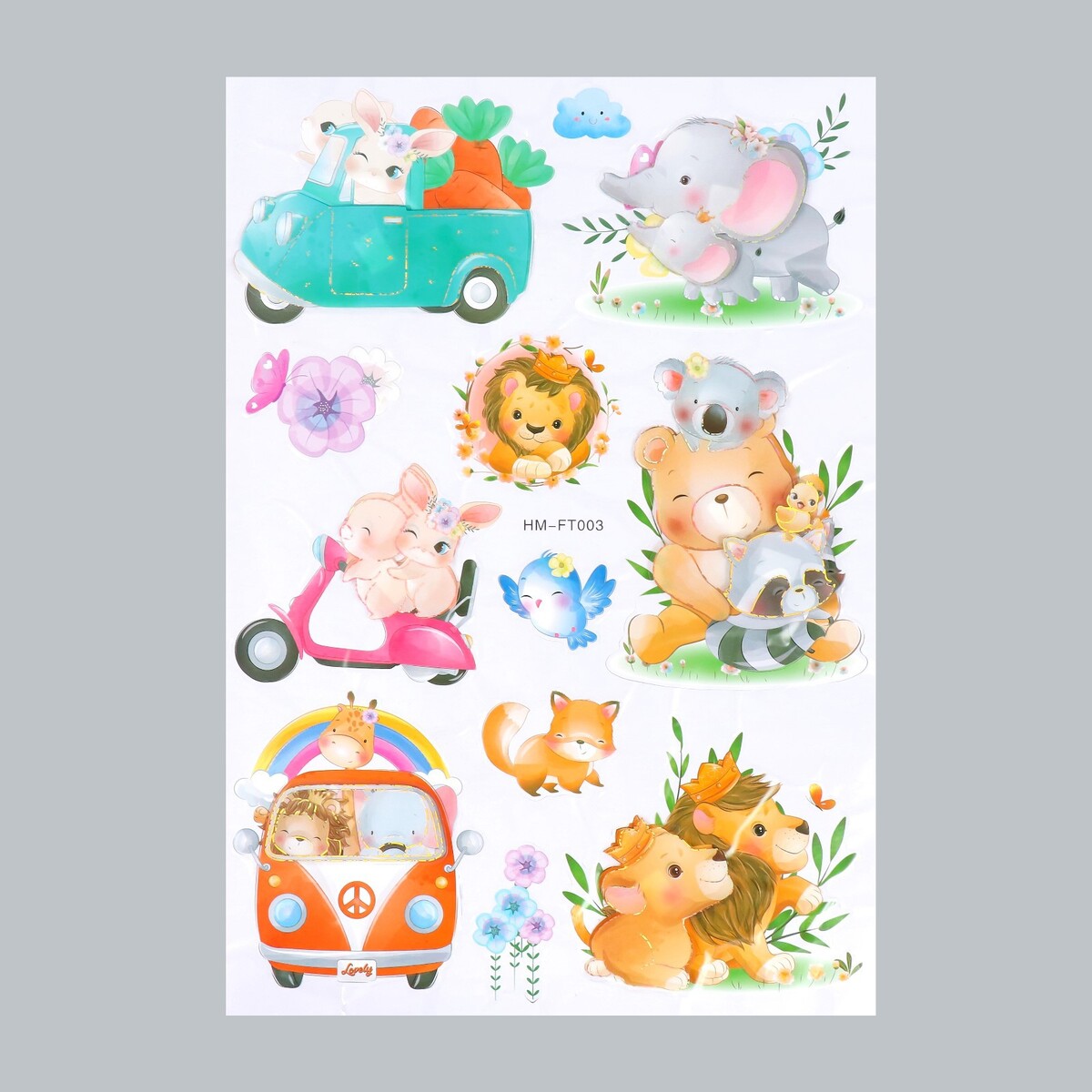 

Наклейка интерьерная многослойная, Разноцветный