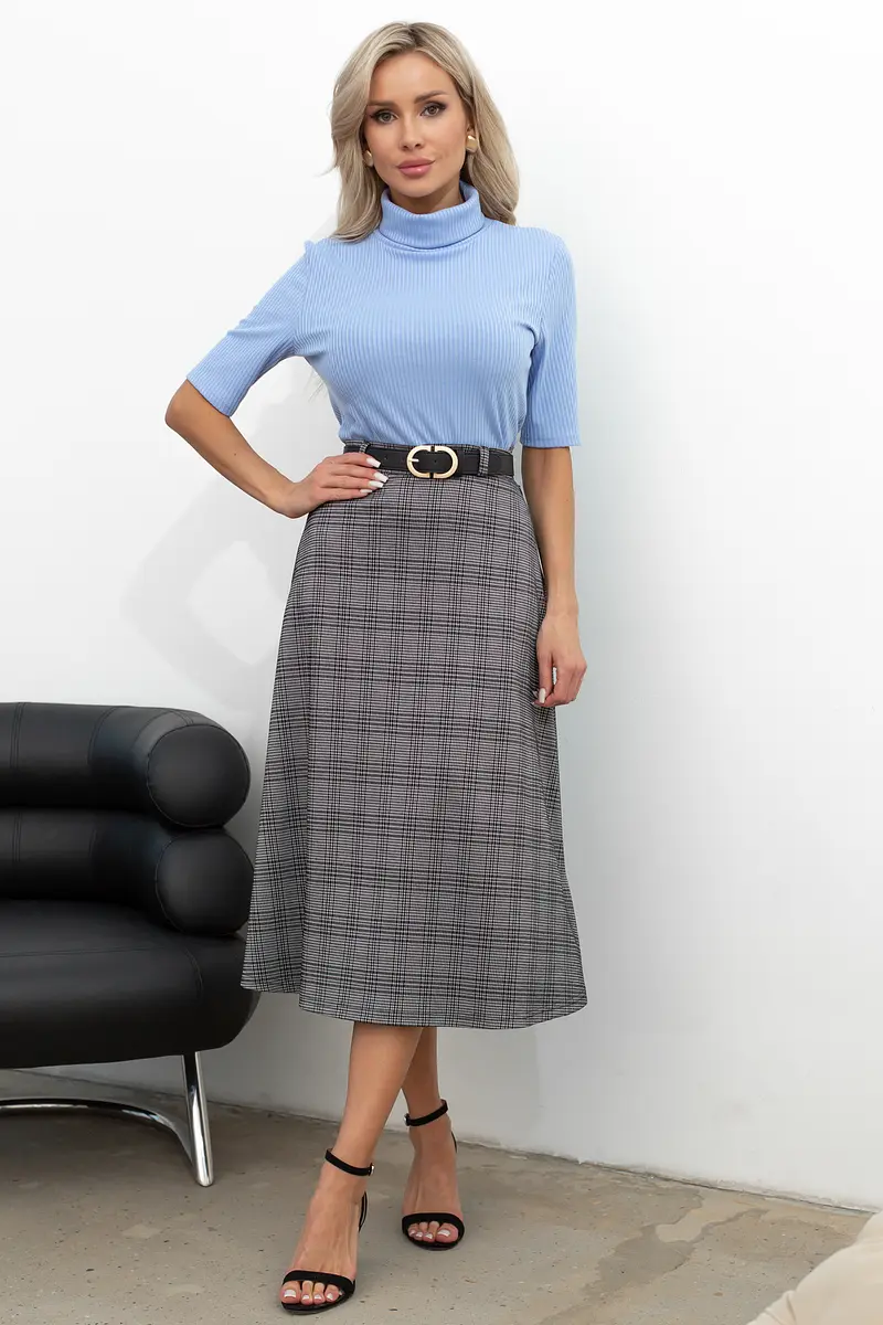 

Юбка, Черный;черный/клетка