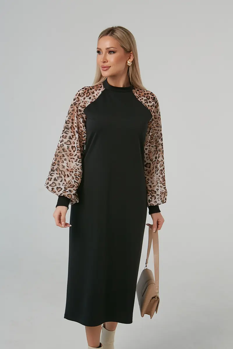 

Платье, Черный;черный/коричневый