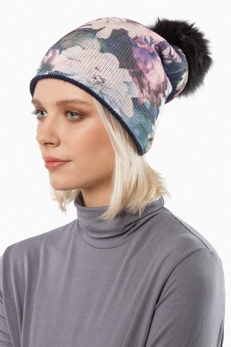 

Шапка женская, Разноцветный;гиацинт