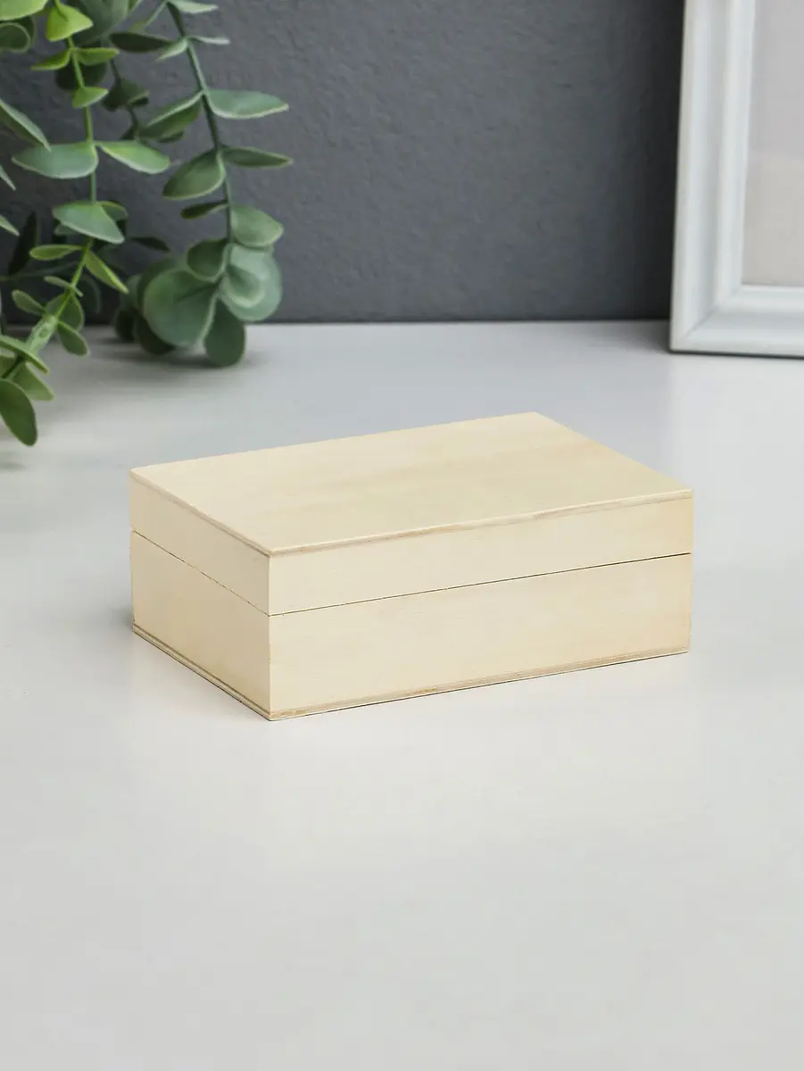 

Шкатулка для росписи дерево, Бежевый