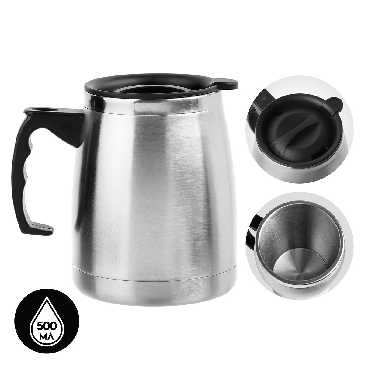 

Термокружка мастер к camping, 500 мл, 13×13.5 см, нержавеющая сталь, Серебристый